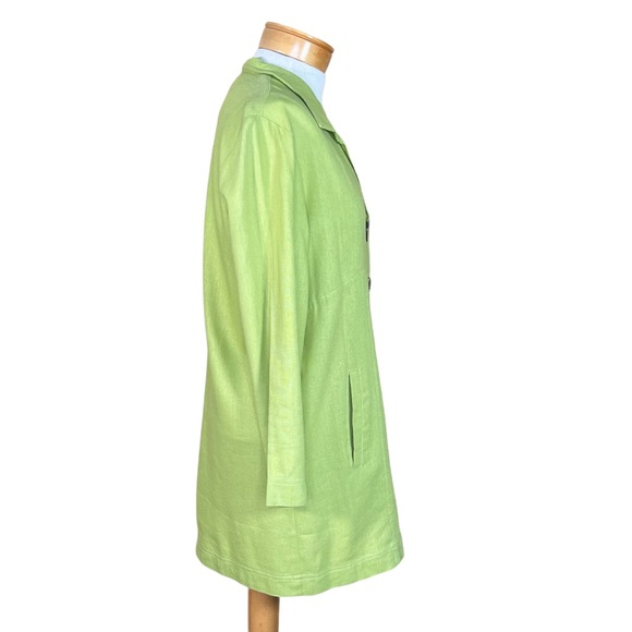 Talie Women’s Linen & Viscose Long Line Blazer Jacket Size Small But Ove… - Picture 8 of 12